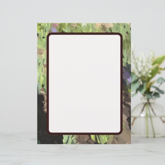 Abstract blad voor aangepast groenpapier (Staand voorkant)