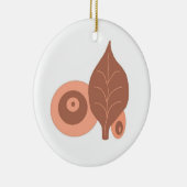 Abstract Bladontwerp Keramisch Ornament (Rechts)