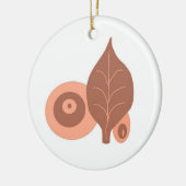 Abstract Bladontwerp Keramisch Ornament (Links)