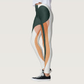 Abstract bladontwerp leggings (Links)