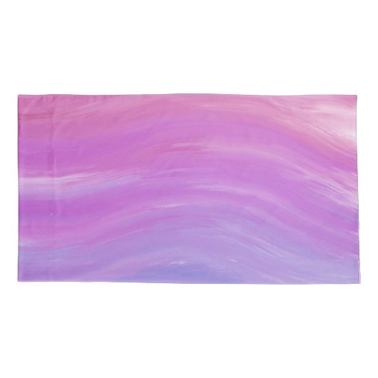 Abstract bladontwerp op roze achtergrond kussensloop (Achterkant)