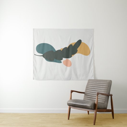 Abstract bladontwerp wandkleed (In Situ (horizontaal))