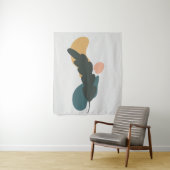 Abstract bladontwerp wandkleed (In situ)