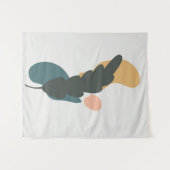 Abstract bladontwerp wandkleed (Voorkant (horizontaal))