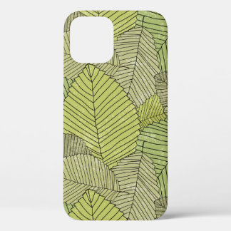 Abstract bladpatroon kleurig Case-Mate iPhone case