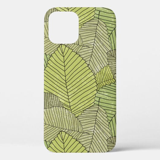 Abstract bladpatroon kleurig Case-Mate iPhone case (Achterkant)