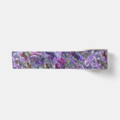 Abstract bladpatroon roze Paarse bladeren Satijnen Lint (Voorkant)