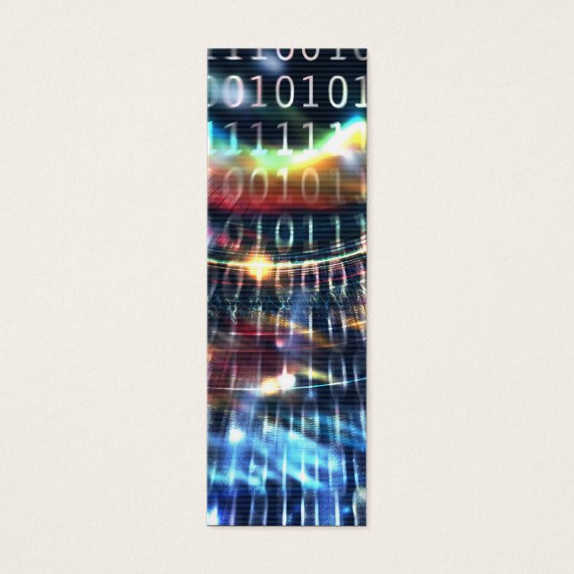 Abstract Bladwijzer | Cyberspace Mini Visitekaartjes (Voorkant)