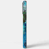 Abstract Blau en Groen Textuur Landschap Case-Mate iPhone Case (Achterkant / Links)