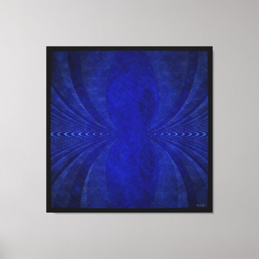 Abstract Blau Golf Canvas Afdruk (Voorkant)