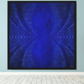 Abstract Blau Golf Canvas Afdruk (Insitu (Houten vloer))