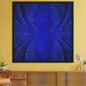 Abstract Blau Golf Canvas Afdruk (Insitu (Woonkamer))