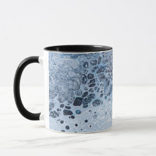 Abstract Blau & Grijs Oceaandrift Mok