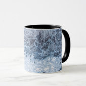 Abstract Blau & Grijs Oceaandrift Mok (Voorkant rechts)
