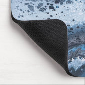 Abstract Blau & Grijs Oceaandrift Muismat (Hoek)