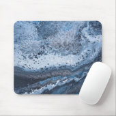 Abstract Blau & Grijs Oceaandrift Muismat (Met muis)