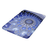 Abstract Blau Ombre Fractal Bellen Badmat (Gekanteld)