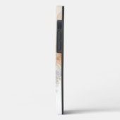 Abstract blau, taupe en gouden Case-Mate iPhone-ho iPhone Case (Achterkant / Links)