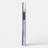 Abstract blau, taupe en gouden Case-Mate iPhone-ho iPhone Case (Achterkant / Rechts)