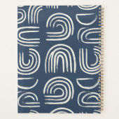 Abstract Blauw Abstract Boog Notitieboek | Modern  (Achterkant)