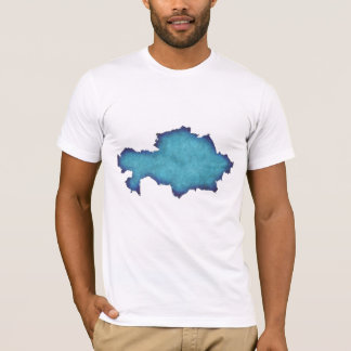 Abstract Blauw Aquarel Heren T-shirt