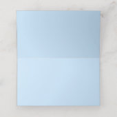 Abstract blauw aquarel plaatskaart, baby shower plaatskaartje (Binnenkant ongevouwen)