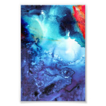 Abstract blauw batikpatroon