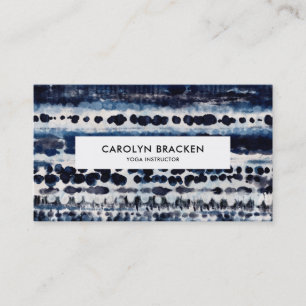 Abstract blauw beeld Waterverf elegant patroon Visitekaartje
