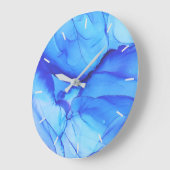 Abstract blauw beeld zonder cijfers Grote klok (Hoek)