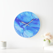 Abstract blauw beeld zonder cijfers Grote klok (Huis)