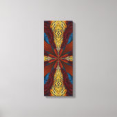 Abstract blauw blauw blauw Oranje schilderdoek Canvas Afdruk (Voorkant)