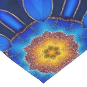Abstract blauw bloemenpatroon tafelkleed (Gekanteld)