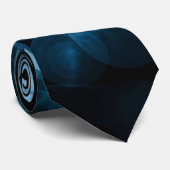 Abstract Blauw Bokeh Patroon Heren Das (Opgerold)