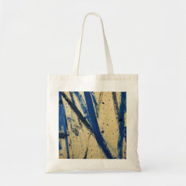Abstract blauw budgetTas Tote Bag