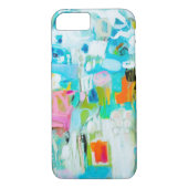 Abstract blauw Case-Mate iPhone case (Achterkant)