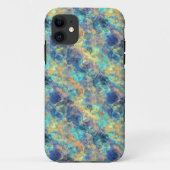 Abstract blauw Case-Mate iPhone case (Achterkant)