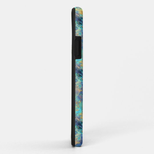 Abstract blauw Case-Mate iPhone case (Achterkant/rechts)