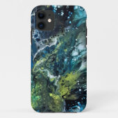Abstract blauw. Case-Mate iPhone case (Achterkant)