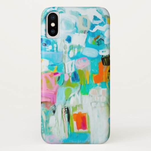 Abstract blauw Case-Mate iPhone case (Achterkant)