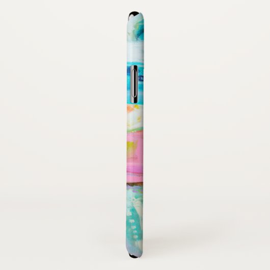 Abstract blauw Case-Mate iPhone case (Achterkant / rechts)