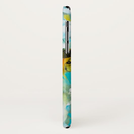 Abstract blauw Case-Mate iPhone case (Achterkant/links)