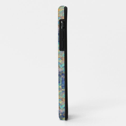 Abstract blauw Case-Mate iPhone case (Achterkant/links)