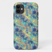 Abstract blauw Case-Mate iPhone case (Achterkant)