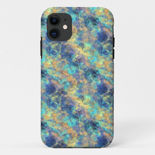 Abstract blauw Case-Mate iPhone case (Achterkant)