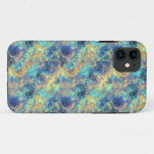 Abstract blauw Case-Mate iPhone case (Achterkant (horizontaal))