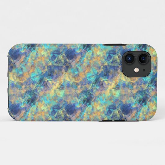 Abstract blauw Case-Mate iPhone case (Achterkant (horizontaal))