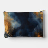 Abstract Blauw Celestial Custom Name Bridal Etui (Achterkant)