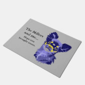 Abstract Blauw Chihuahua Deurmat (Schuin)