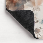 Abstract Blauw Crème Bruin   Muismat (Hoek)