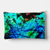 Abstract blauw Cut Sew Bag, Mooie blauwe tas (Achterkant)